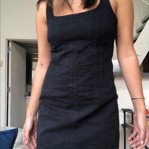 Black Denim Mini Dress